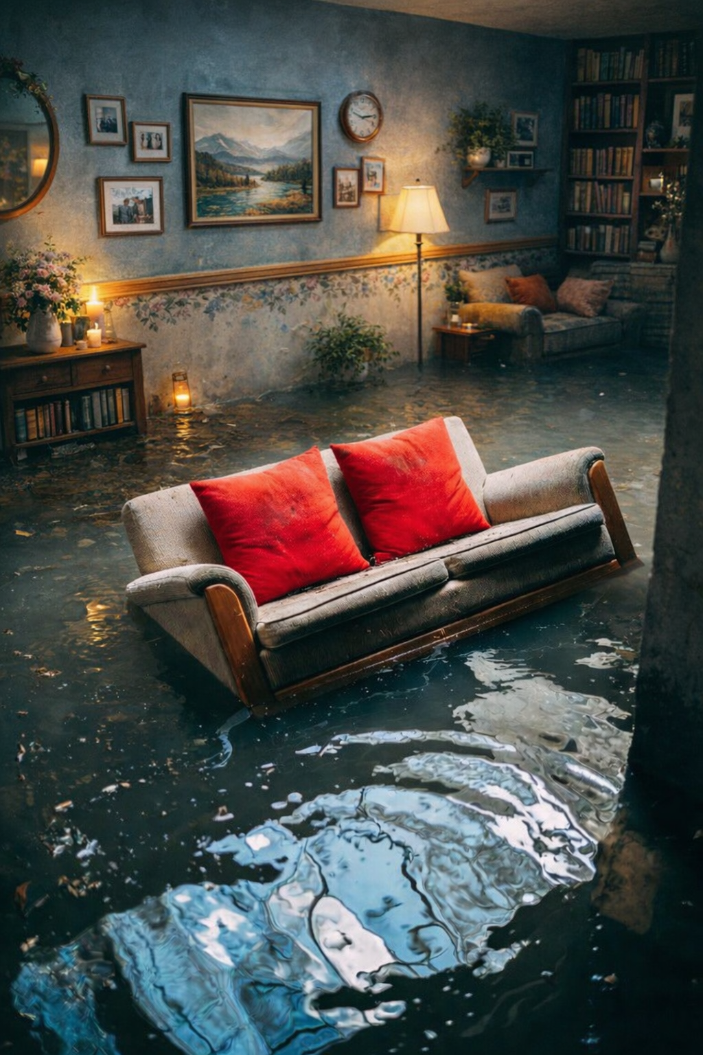 cosy flooded basemen